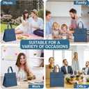 Della Gao Insulated Lunch Bag for Women Men, Waterproof Small Lunch Tote Lunch Box, Reusable Lunch Bags for Work, Party, Travel and Picnic (Blue)