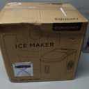EUHOMY Smart Ice Makers Countertop -26lbs in 24 Hours, 9 Cubes Ready in 8Mins, Self-Cleaning Countertop Ice Maker, Portable Ice Maker with Ice Scoop and Basket, Perfect for Home/Kitchen/Office(Sliver