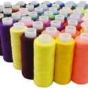 60 Color Polyester Threads - 250 Yard Per Spools Sewing Kit All Purpose for Hand & Machine Sewing