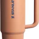 STANLEY Quencher ProTour Flip Straw Tumbler with Leakproof Lid 30 oz | Built-In Straw and Handle | Cup Holder Compatible for Travel | Insulated Stainless Steel Cup | BPA-Free | Toast VRT