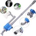 UPETTOOLS Aquarium Gravel Cleaner - Electric Automatic Removable Vacuum Water Changer Sand Algae Cleaner Filter Changer 110V/28W