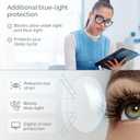 CCVOO Trendy Reading Glasses for Women, Oversized Blue Light Readers, Cheaters Eyeglasses, Stylish Square Cat Eye Glasses