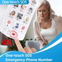 Big Button Phone for Seniors, Corded Landline Telephone with 10 Picture Keys, Phones for Elderly,One-Touch Dialling,Suitable People with Vision Disorders/Hearing Damage (EX-LD-828-01)