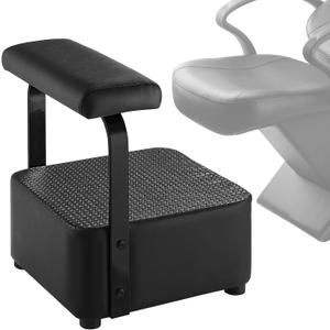 Independent Footrest for Backwash Beauty Spa Shampoo Bowl and Chair Set,Footstool for Spa Beauty, Ottoman for Shampoo Station Chair in Salon and Spa (Black)