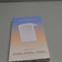 FUNTOUCH Rechargeable Travel Makeup Mirror with 72 Led Lights, Portable Lighted Beauty Mirror, 3 Color Lighting, Dimmable Touch Screen, Tabletop LED Folding Cosmetic Vanity Mirror (White)