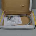 High Arc Bar Sink Faucet Single Hole Kitchen Bar Tap Single-Handle Wet Bar Faucets RV Faucet Prep Sink Faucets with 360 Swivel Spout Chrome Kitchen Mixer Tap with 24Inch Water Supply Lines (Tall)