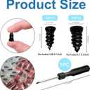 2 x Tire Repair Screws, 40 PCS Professional Tire Plugs Screw Type with a Screwdriver, Tire Repair Screws, Self-Service Screw in Tire Repair Plugs, Tire Plug Kit for Car, Motocycle, Truck, Tractor