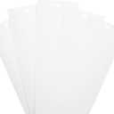 82.5" x 3.5" White PVC Vertical Blind Replacement Slats Curved Smooth (5 Pack)