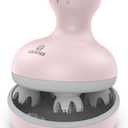 COMFIER Scalp Massager for Hair Growth, Waterproof & Full Body Kneading, 84 Massage Nodes, Handheld Head Scratcher, Cat Massager, Pink