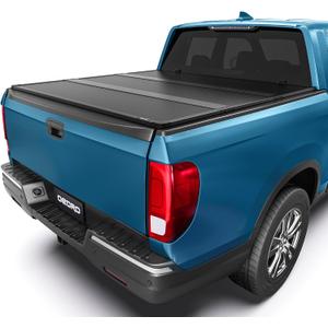 OEDRO FRP Hard Tri-fold Tonneau Cover Fold Truck Bed Covers Fit for 2017-2026 Honda Ridgeline with 5 Feet Bed
