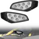 LED Side Mirror Lights for Can Am Maverick R, Rearview Mirrors light Lamps Side Mirror Accent Auxiliary Lights for Can Am Maverick R MAX X RS 2024-2025 Accessories, Replace #715007185
