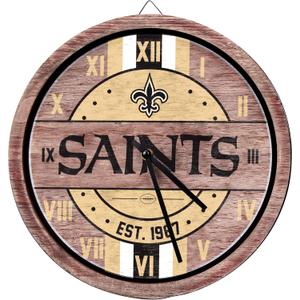 FOCO NFL Unisex-Adult NFL Wooden Barrel Wall Clock (One Size, Team Color)