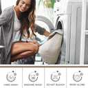 TAOCOCO 100% Waterproof Recliner Chair Covers, Non Slip Recliner Covers for Recliner Chair with Pocket, Washable Reclining Chair Cover Furniture Protector for Kids,Dogs(25'', Cream)