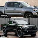 Rain Guards Side Window Visor Vent Outside Mount Fits for Toyota Tacoma Double Cab 2016 2017 2018 2019 2020 2021 2022 2023