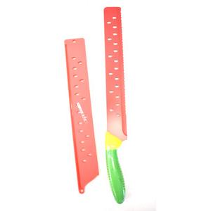 Jacent Brite Concepts 11.5" Watermelon Knife & Blade Cover BPA Free Soft Grip 2 Packs