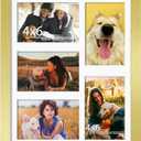 11x14 Collage Picture Frame, 4x6 Collage Picture Frame, Displays Five 4x6 inch Photos, or 11x14 (Without Mat) Wall Decor Wall Hanging or Tabletop, Gold.