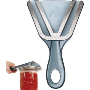Jar Opener for Weak Hands & Seniors with Arthritis Easy Twist-Off Lid & Bottle Opener Ergonomic Non-Slip Handle, Unique Kitchen Gadget & Ideal Christmas Gift for Elderly, Women & Men (Gray)