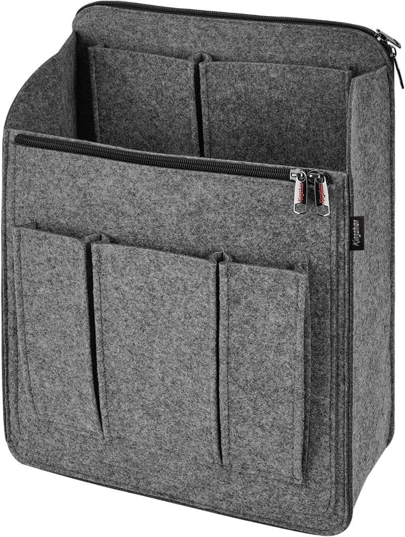 Large Capacity Backpack Organizer Insert - Felt Storage Insert for 10"+ Backpacks, Rucksacks & Travel Bags | Vertical Design with Shoulder Strap Slot & Interior Pocket