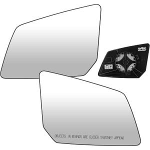 Youxmoto Driver Left and Passenger Right Side Mirror Glass Replacement 2007-2016 Fit For GMC Acadia/For Chevy Traverse/For Saturn Outlook, w/Backing Plate Heated Glass,fit 15951926 15951928