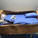 Gaming Chair, 400 lbs Adult Chair, High Back Computer Chair with Footrest and Linked Armrests, Office Video Game Chair with Lumbar Support (Blue)