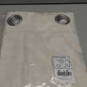 NICETOWN Natural Linen Curtains 84 inch Long 2 Panels Set, Grommet Top Thick Linen Burlap Semi Sheer Vertical Drapes Privacy Assured with Light Filtering for Bedroom/Living Room, W55 x L84