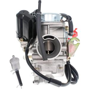 GY6 125cc 150cc Carburetor, GY6 24mm PD24J Carburetor for Moped ATV Go Kart Scooter 125cc 150cc 4-Stroke 152QMJ 157QMI Engine Kazuma Taotao Roketa SunL Baja Eagle Chinese Go Kart