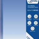 Dynta Binding Covers 8 mil PVC Clear Cover Sheets for Binding, Letter Size 8-1/2 x 11 Inches, 120 Pack Report Covers, Presentation Binder, Office Supplies, Un-Punched, Square Corners