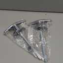 2 Pack Truck Cap Locking T-Handles Silver Camper Topper Lock, Keyed Alike Camper Shell Locks and Keys T-Handle Canopy Replacement Lock, T Handle Garage Lock Blind Mount Locking T-Handle