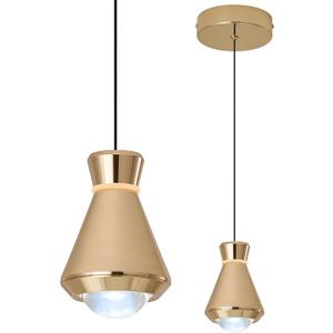 Mini Gold Pendant Lights Kitchen Island 1 Pack Dimmable Modern LED Pendant Light Small Pendant Lights for Bedroom Kitchen Pendant Lighting Over Sink