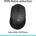 Logitech M330 Silent Wireless Mouse, 2.4GHz with USB Receiver, Optical Tracking, Quiet & Lightweight, Long Battery Life, for PC, Mac, Laptop, Chromebook - Black