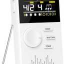 ENO MUSIC Rechargeable Big and Clear Sound Digital Metronome with Mechanical Sound Digital Sound Wood Block Sound and Vocal Counting the Beat for Pinao Guitar Bsss Violin Ukulele Drum Players