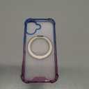 Gradient Shockproof Magnetic Phone Case with Kickstand Ring for MagSafe Compatibility