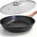 Nonstick Frying Pan, Skillet with Lid, Induction Compatible (Pan with Lid 9 inch)