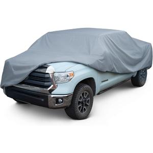 Leader Accessories Truck Car Covers for Automobiles All-Weather Limited Waterproof, Breathable Full-Exterior Covers for Indoor and Outdoor Use, Fits Pick Up 241"-250" (3-Truck T3 241"-250", Basic Guard-Grey)