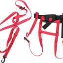 SUPVOX Ski Training Belt Skiing Traction Strap Skating Strap Ski Harness Wear-Resistant Skiing Strap Harnesses (Red)