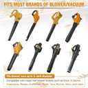 Upgraded Universal Gutter Cleaning Tools for Leaf Blowers with Adjustable Angle Hook Tube, Compatible with Blower Brand Black & Decker, Husqvarna, Poulan, Craftsman, Ryobi, Toro, Murray, Worx, etc
