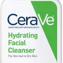CeraVe Hydrating Facial Cleanser, Moisturizing Face Wash For Dry Skin, Hyaluronic Acid + Ceramides + Glycerin, Hydrating Cleanser For Normal To Dry Skin, National Eczema Association Certified