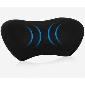 Lumbar Support Pillow for Office Chair - Lumbar Pillow for Car - Ergonomic Lumbar Support Pillow for Car Automotive Seat Cushions, Pure Black