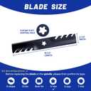 46 Inch Toothed Mower Blades, Replaces 157033, 159705, 176084, 532176084, Compatible with Hus qvarna YTH 1746, YTH 2046 46 Inch Deck (3PCS)