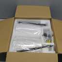 Battery Operated Wall Sconces Set of Two,Wireless Rechargeable Wall Light With Remote Control, Dimmable, Amber Light/Warm White/Natural White/Daylight/RGB, Timer,for Living Room,Bedroom,Entryway,Black (20.6 Inch)