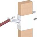 2x4 T Post Target Hanger, Tpost Bracket Metal AR500 Target Mount Stand Adjustable Steel Shooting Targets Holder for 3/16" to 1/4" Steel Targets Sihouette & Practice, White, 1 Pack