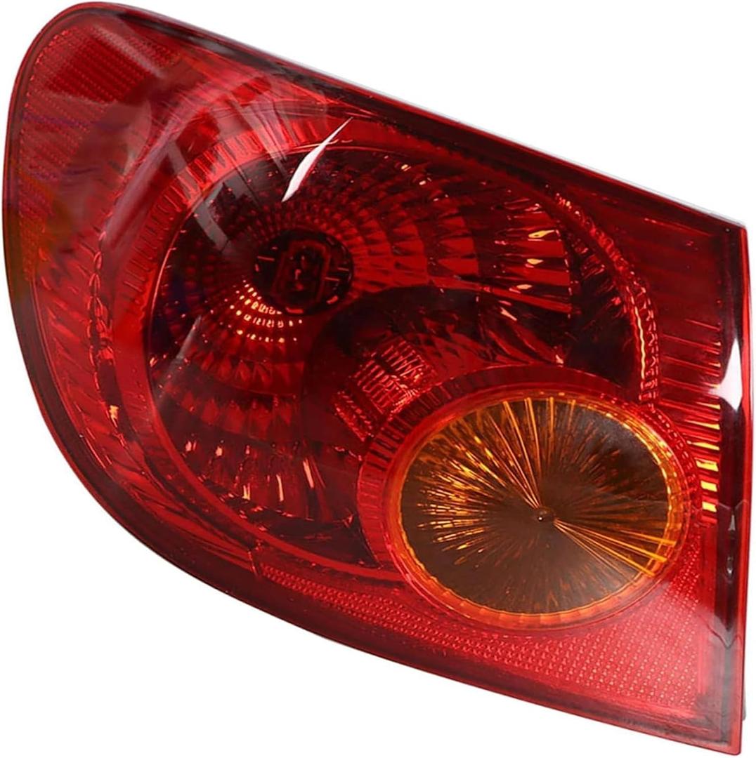 labwork Left Driver Side LH Tail Light Lamp Assembly Red Lens and Housing Replacement for Toyota Corolla 2005-2008 Outer Rear 8156002290 TO2800154
