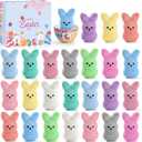 Easter Egg Fillers Bunny Toys, Kids for Easter Basket Stuffers, Easter Decorations for Home Table Centerpiece, Party Favors, Toddlers & Family (24PCS)