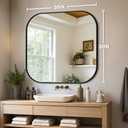 24" x 36" Bathroom Vanity Mirror for Wall, Black