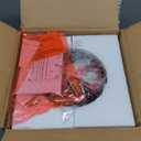 Outdoor Pendant Light Fixture, Farmhouse Exterior Globe Anti-Rust Hanging Lights with Adjustable Chain, Bronze Ceiling Outdoor Lantern Light with Seeded Glass for Front Door, Entry, Porch, and Gazebo