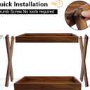 Wood Countertop Shelf Organizer, 2 Tier Wooden Shelf for Coffee Bar Accessories, Kitchen Spice Rack Organizer, Condiment Storage Caddy for Home, Office, Bathroom counter