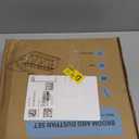 Broom with Dustpan Combo Set 54" Long Handle Adjustable Length Stainless Steel Broomstick Standing Dust Pan and Broom Set for Office Home Kitchen Lobby Floor Cleaning (Red and Black)