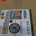 Fence Gates Decorative, Aluminum Alloy Decorative for Wooden Fence, Shed, Barn & Outdoor Patio Decor, Circle, 15.1"