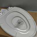 Little2Big Toilet Seat with Built-In Toddler Potty Training Seat, Slow Close, Easy to Install, Made in USA, ELONGATED, White