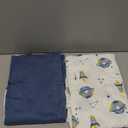 ZIGJOY Sleep Sack Swaddle 0.5 TOG Baby Wearable Blanket 100% Cotton Baby Swaddle Blanket for Newborns 0-6 Months for Boy Girl, Blue&Space